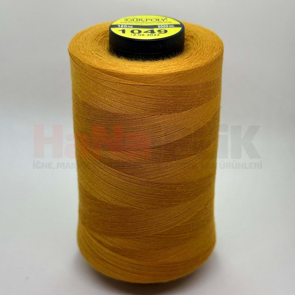 Gür-Poly (G1049) Renkli 120NO Dikiş İpliği 5000MT.