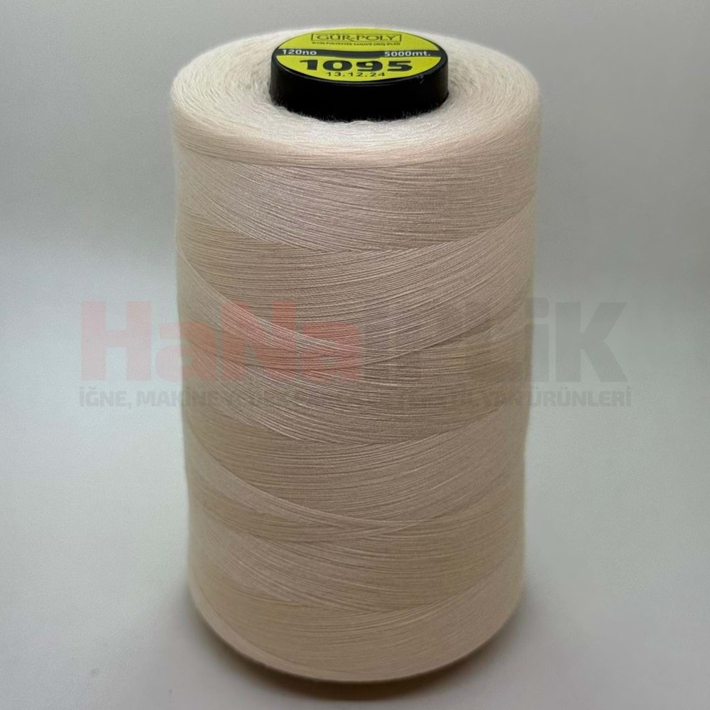 Gür-Poly (G1095) Renkli 120NO Dikiş İpliği 5000MT.