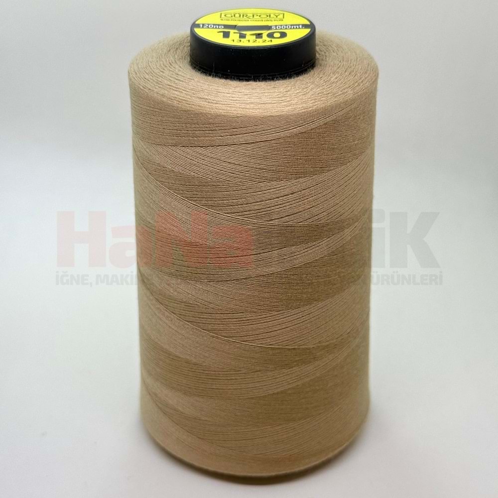 Gür-Poly (G1110) Renkli 120NO Dikiş İpliği 5000MT.