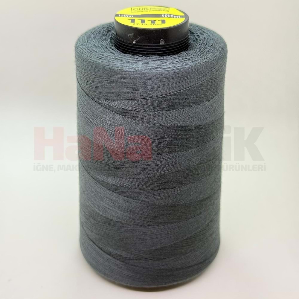 Gür-Poly (G1111) Renkli 120NO Dikiş İpliği 5000MT.