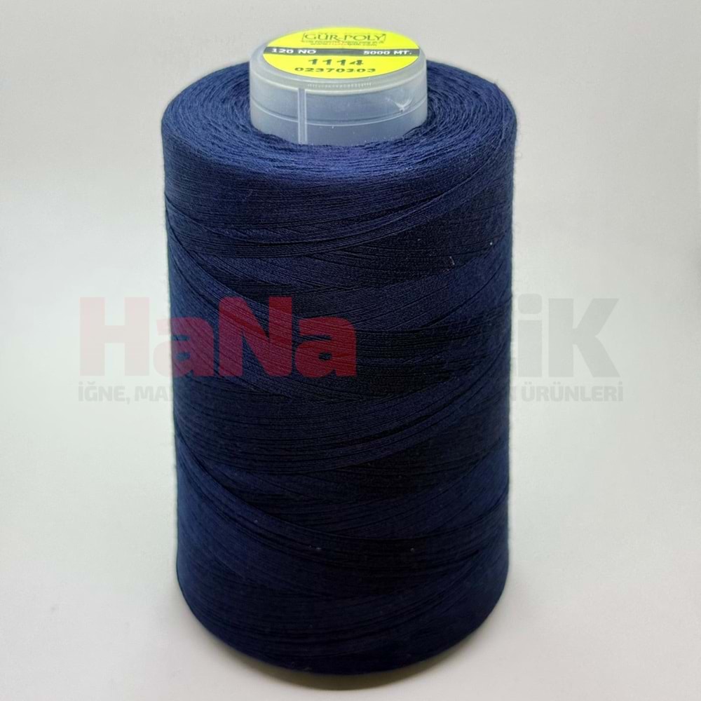 Gür-Poly (G1114*) Renkli 120NO Dikiş İpliği 5000MT.