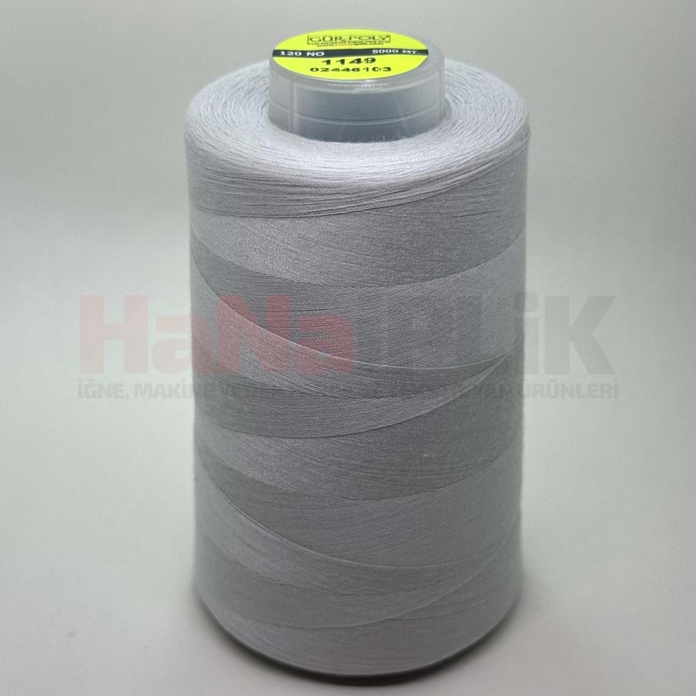 Gür-Poly (G1149*) Renkli 120NO Dikiş İpliği 5000MT.