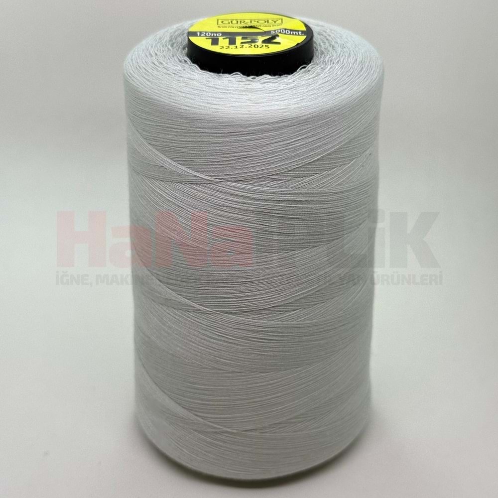 Gür-Poly (G1152) Renkli 120NO Dikiş İpliği 5000MT.