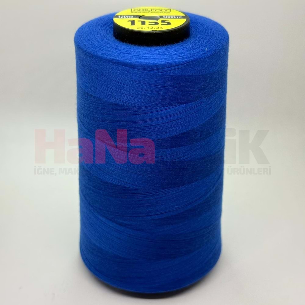 Gür-Poly (G1155) Renkli 120NO Dikiş İpliği 5000MT.