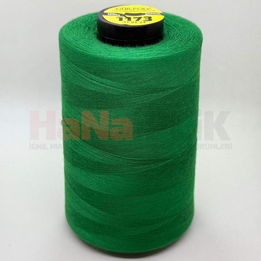 Gür-Poly (G1173) Renkli 120NO Dikiş İpliği 5000MT.