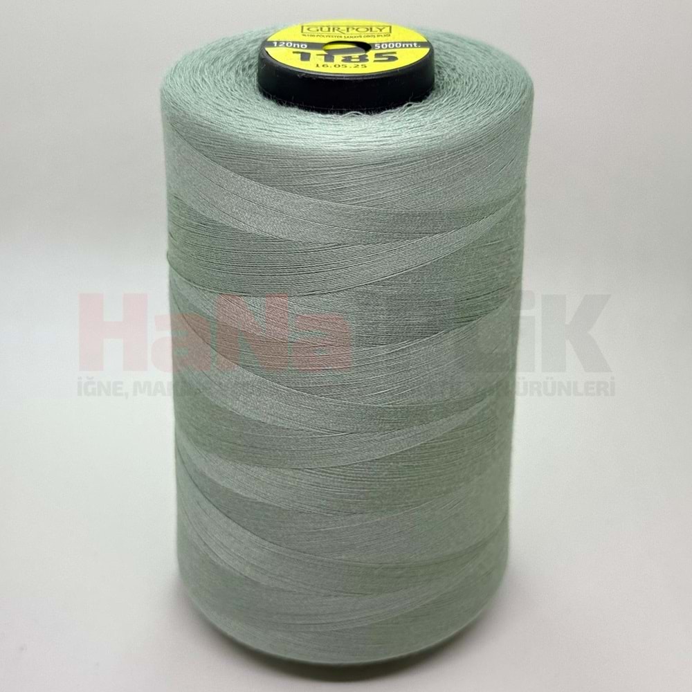 Gür-Poly (G1185) Renkli 120NO Dikiş İpliği 5000MT.