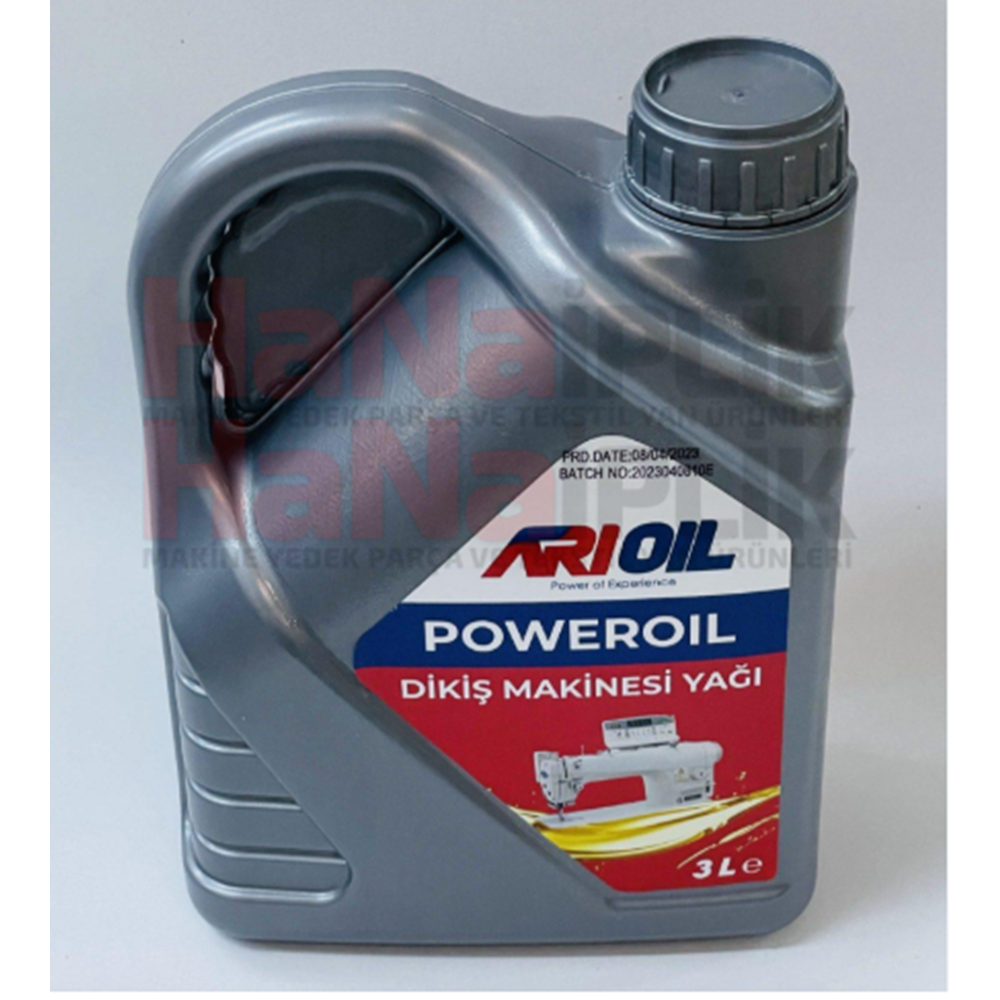 Arıoil Sarı Makina Yağı 3 Lt