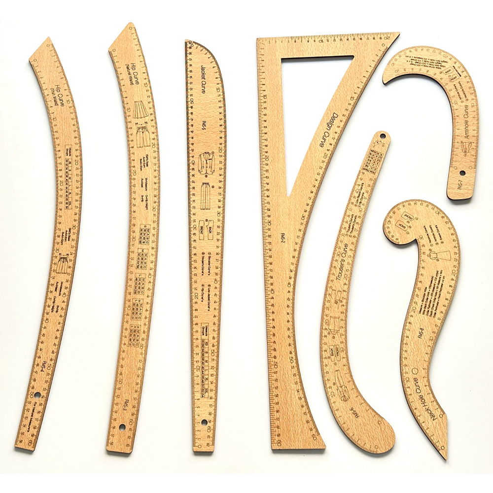 Riga Tahta Çetvel Takımı 7 Parça (Fransız Modeli)