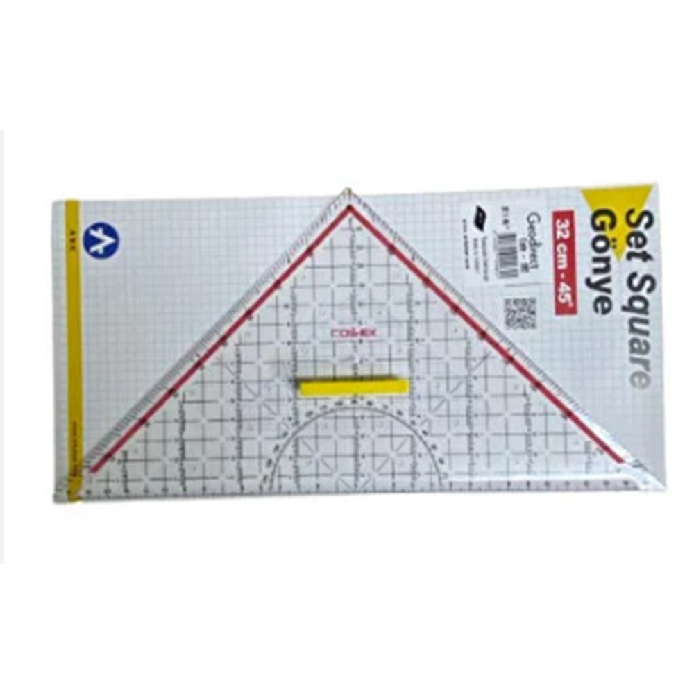 Modelist-Geoderik Üçgen Çetvel Takımı 32-45 Cm