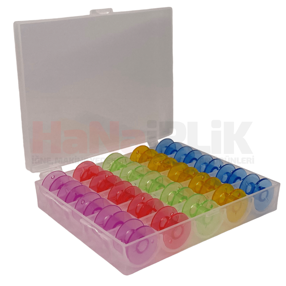 Ev Tipi Aile Dikiş Makinesi Plastik Geniş Masura Renkli (Kutulu) / HM2518M 25 Adet