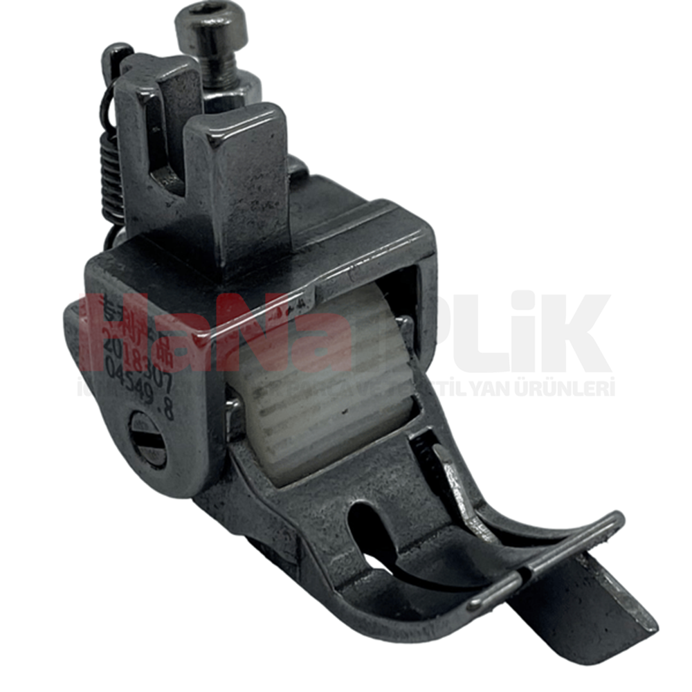 Düz Makina Gazi Ayak (Plastik Tırtıklı Tekerlekli) SP18-1/4 6.4mm / HS-GL04-1/4-PT