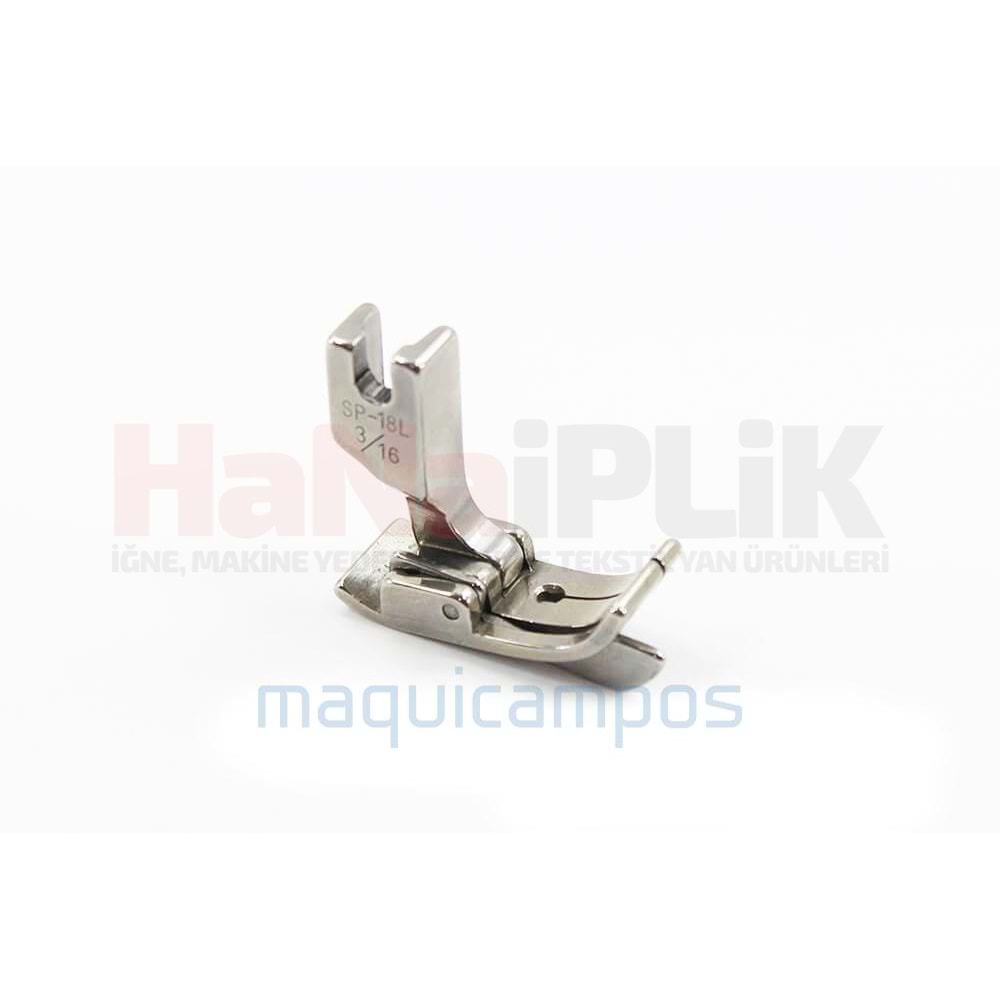 Düz Makine Çimalı Ters Gazi Ayak Sol (4.8mm) / SP18L 3/16