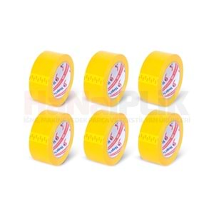 Koli Bant Sarı Renk 45x100 Hotmelt / Nuga