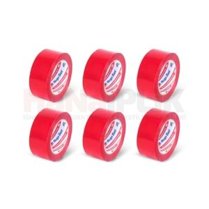 Koli Bant Kırmızı Renk 45x100 Hotmelt / Nuga