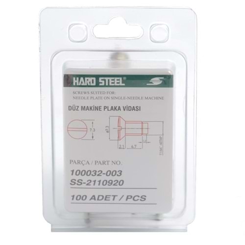 Düz Makine ve Overlok Plaka Vidası / 100032-003
