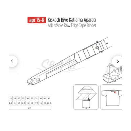 Reçme Yandan Gelen Lastik Apara 25mm