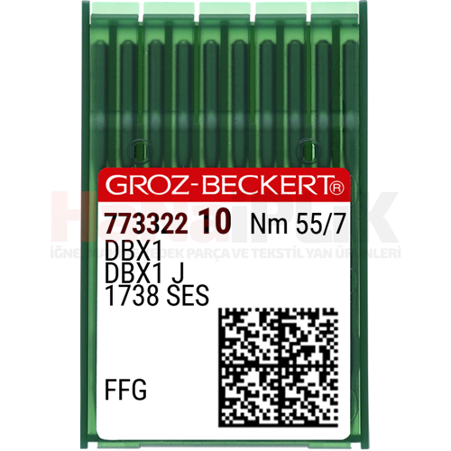 Düz Makine İnce Dip Dikiş İğnesi / DBX1 55/7 (FFG/SES) (773322)