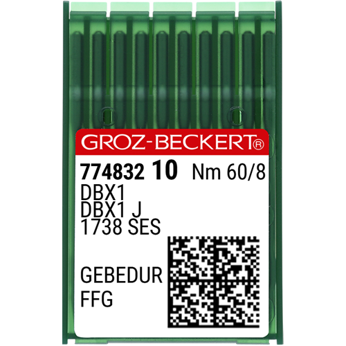 Düz Makine İnce Dip (GEBEDUR Yanmaz) Dikiş İğnesi / DBX1 (GEBEDUR) 60/8 (FFG/SES) (774832)