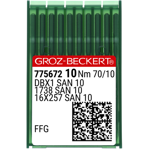 Düz Makine İnce Dip (SAN10 Bilye Uçlu) Dikiş İğnesi / DBX1 (SAN10) 70/10 (FFG/SES) (775672)