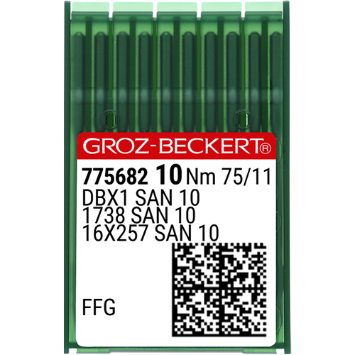 Düz Makine İnce Dip (SAN10 Bilye Uçlu) Dikiş İğnesi / DBX1 (SAN10) 75/11 (FFG/SES) (775682)