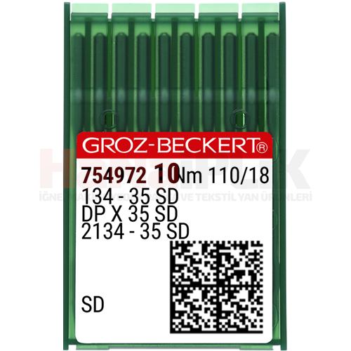 Saya Uzun Dikiş İğnesi /134-35 SD/2134-35 SD 110/18NO (SD) (754972)