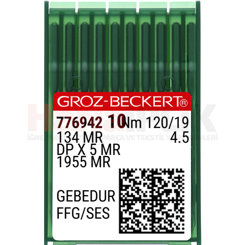 Düz Makina Kalın Dip (MR) (GEBEDUR) Yanmaz Dikiş İğnesi / DPX5 (MR) (GEBEDUR) 4.5 120/19 (776942)