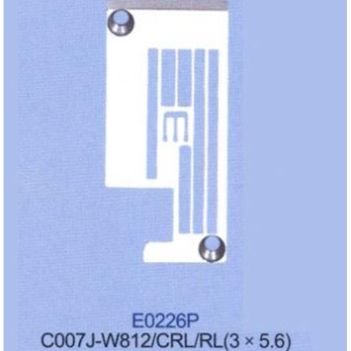 Siruba Reçme C007 Seri Soldan Bıçaklı Plaka 5.6mm / E0226P