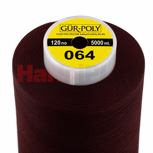 Gür-Poly (G0064) Renkli 120NO Dikiş İpliği 5000MT.