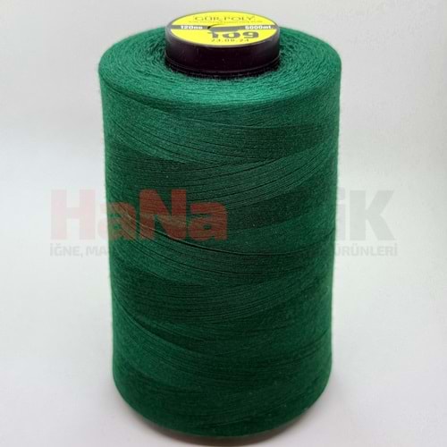 Gür-Poly (G0109) Renkli 120NO Dikiş İpliği 5000MT.