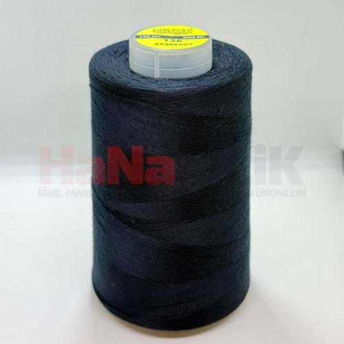 Gür-Poly (G0136*) Renkli 120NO Dikiş İpliği 5000MT.