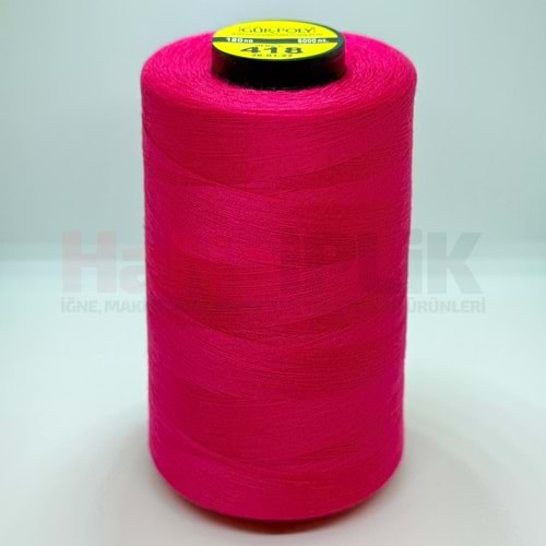 Gür-Poly (G0418) Renkli 120NO Dikiş İpliği 5000MT.
