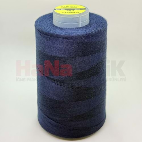 Gür-Poly (G0481*) Renkli 120NO Dikiş İpliği 5000MT.