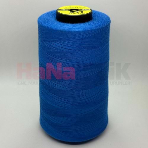 Gür-Poly (G0511) Renkli 120NO Dikiş İpliği 5000MT.