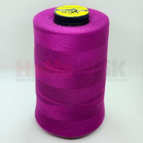 Gür-Poly (G0551) Renkli 120NO Dikiş İpliği 5000MT.