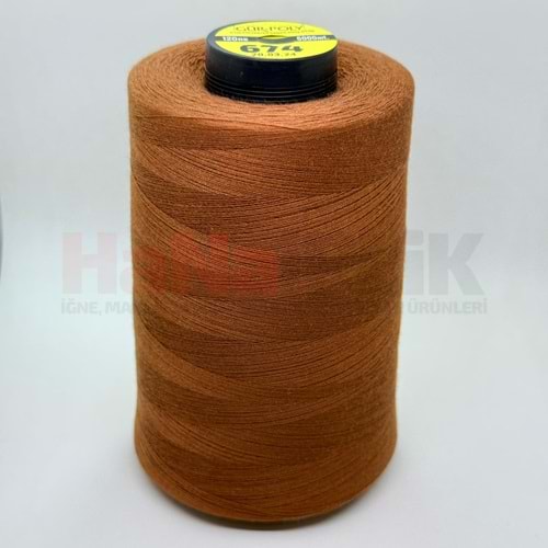 Gür-Poly (G0674) Renkli 120NO Dikiş İpliği 5000MT.