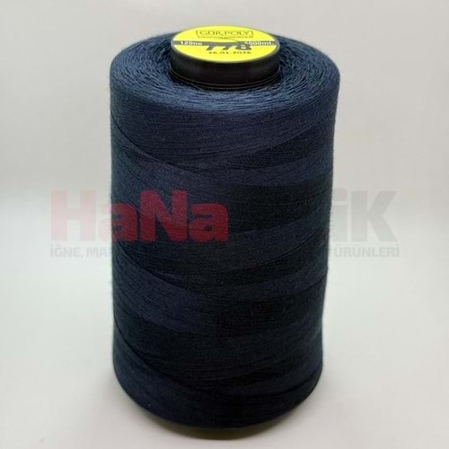 Gür-Poly (G0778) Renkli 120NO Dikiş İpliği 5000MT.