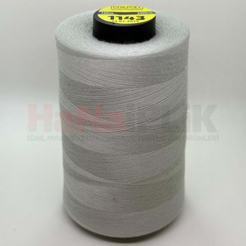 Gür-Poly (G1143) Renkli 120NO Dikiş İpliği 5000MT.