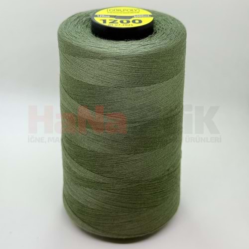 Gür-Poly (G1200) Renkli 120NO Dikiş İpliği 5000MT.