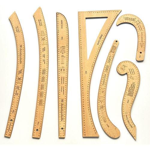 Riga Tahta Çetvel Takımı 7 Parça (Fransız Modeli)