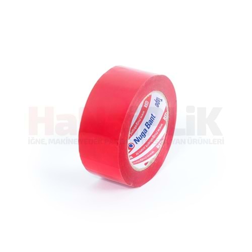 Koli Bant Kırmızı Renk 45x100 Hotmelt / Nuga