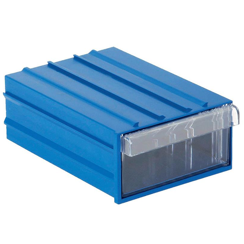 Plastik Şeffaf Çekmeceli Kutu Mavi Set202 (E/B/Y) : 100 x 138 x 52mm