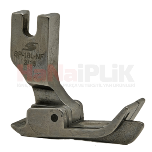 Düz Makine Yürüyen İğne Siperli Çima Ayak Sol 4.8mm / SP18L-NF 3/16