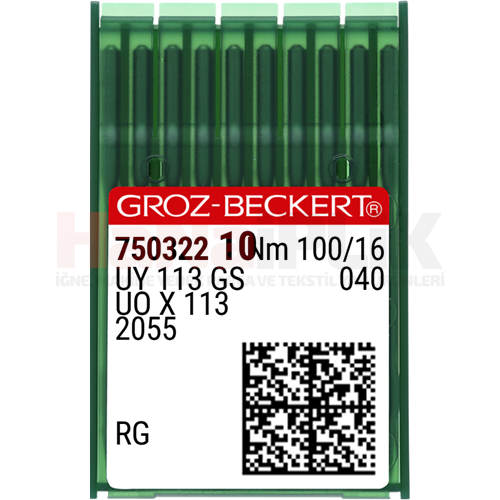 Kısa Lastik Dikiş İğnesi / UY 113 GS/2055/UOX113 100/16 (RG) (750322)