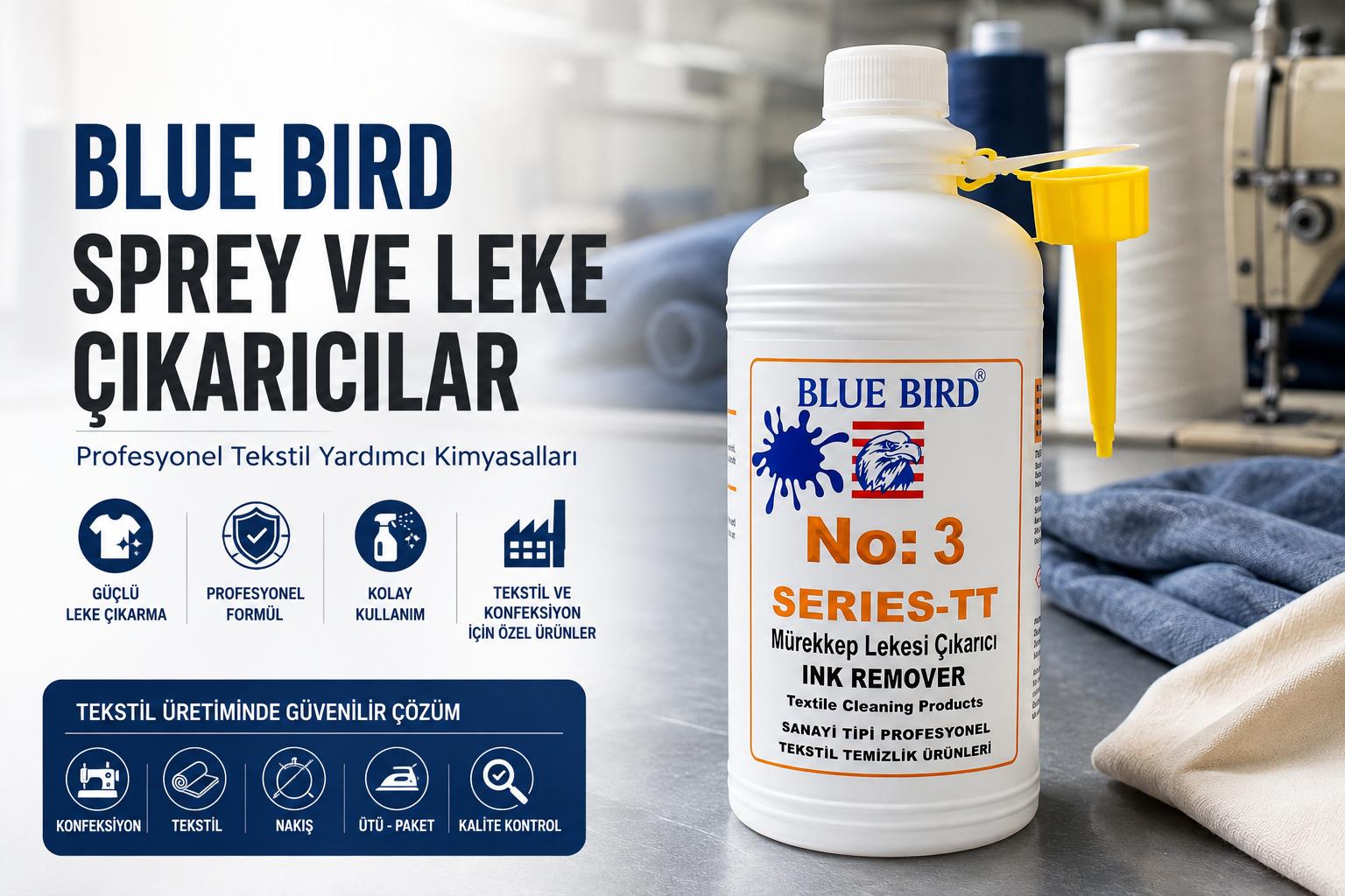 Blue Bird Sprey Çeşitleri ve Leke Çıkarıcılar | Kullanım Rehberi