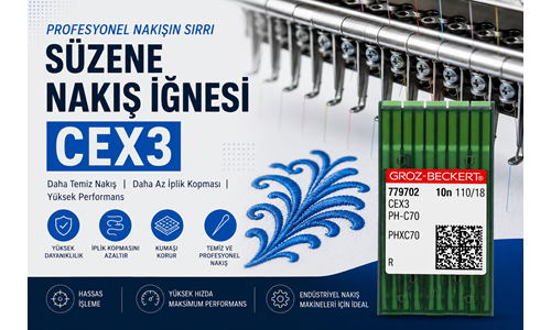 Süzene Nakış İğnesi CEX3 Nedir? Profesyonel Nakışta Doğru İğne Seçimi