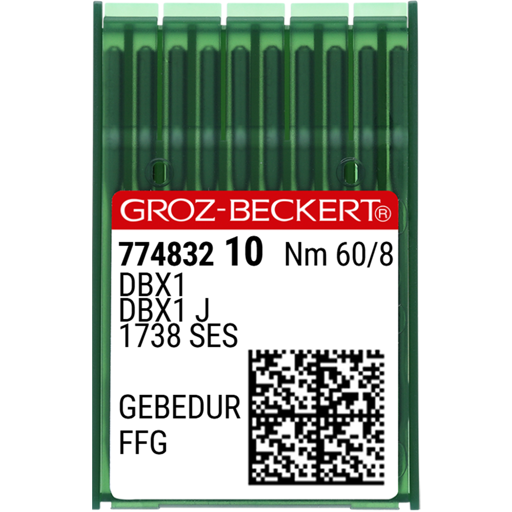 Düz Makine İnce Dip (GEBEDUR Yanmaz) Dikiş İğnesi / DBX1 (GEBEDUR) 60/8 (FFG/SES) (774832)