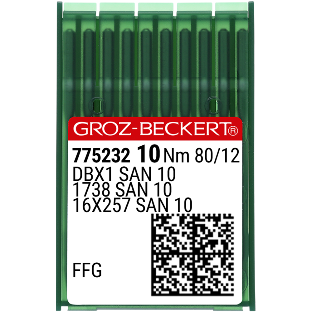Düz Makine İnce Dip (SAN10 Bilye Uçlu) Dikiş İğnesi / DBX1 (SAN10) 80/12 (FFG/SES) (775232)
